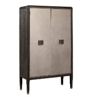 Dark Oak and Primavera Tall Door Chest - Modern Eclectic-3