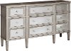 Clearance Contemporary Silver Mirrored Dresser - Modern Eclectic