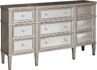 Contemporary Silver Mirrored Dresser - Modern Eclectic