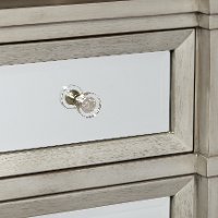 Contemporary Silver Mirrored Dresser - Modern Eclectic-3