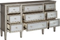 Contemporary Silver Mirrored Dresser - Modern Eclectic-5