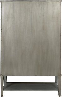 Silver Leaf Tall Door Chest - Modern Eclectic-6