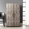 Modern Gray Bar Cabinet - Modern Eclectic