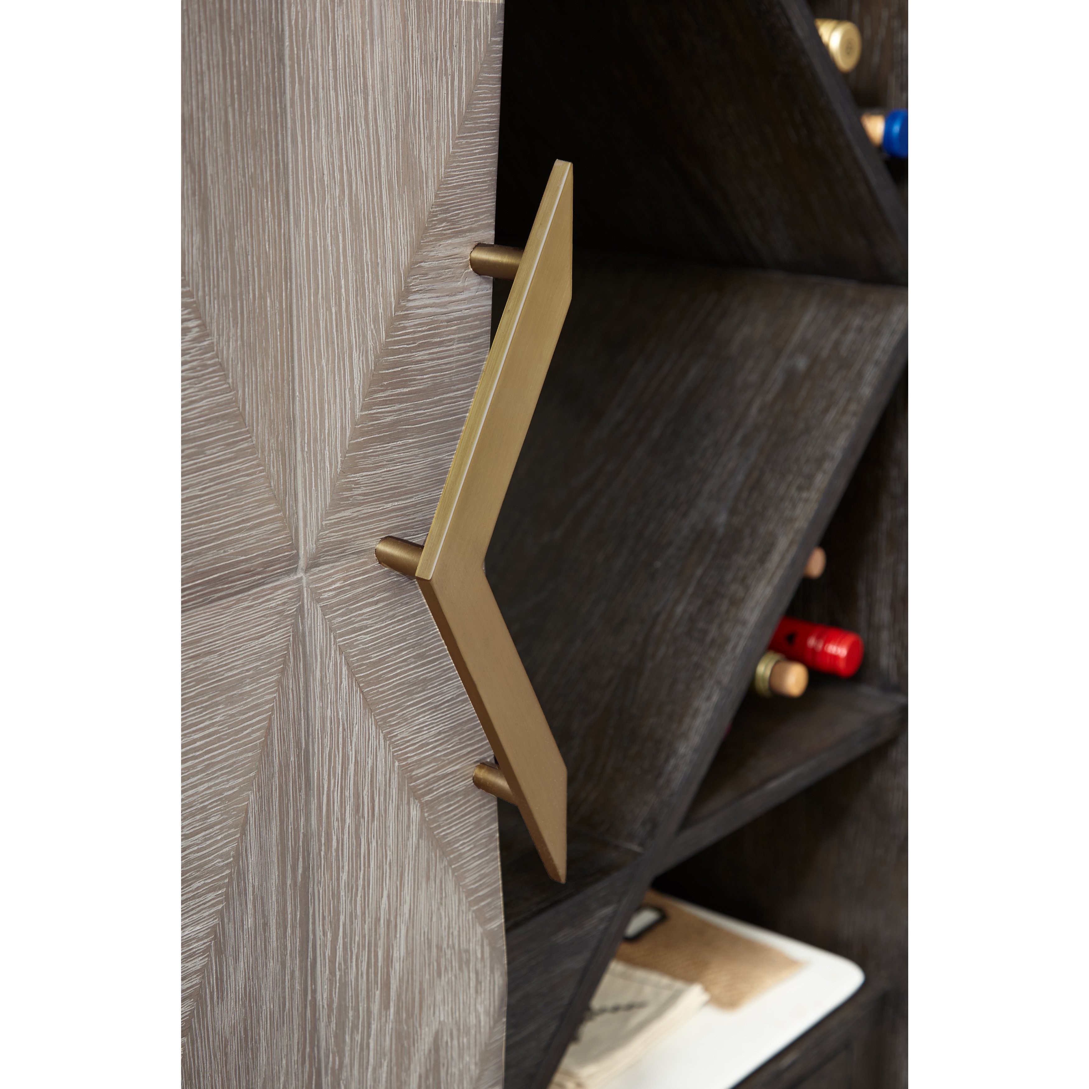 Modern Gray Bar Cabinet - Modern Eclectic-3