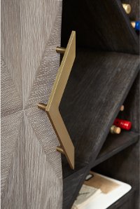 Modern Gray Bar Cabinet - Modern Eclectic-3