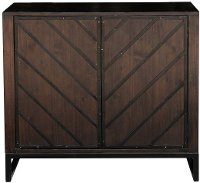 Modern Industrial Brown Door Chest - Modern Eclectic