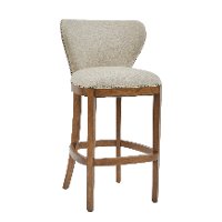 Farmhouse Light Brown 30 Inch Upholstered Bar Stool - Modern Eclectic-3