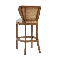 Farmhouse Light Brown 30 Inch Upholstered Bar Stool - Modern Eclectic-4