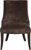 Charcoal Gray Upholstered Dining Room Chair - Modern Eclectic