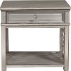 Clearance Contemporary Silver Mirrored Nightstand - Modern Eclectic