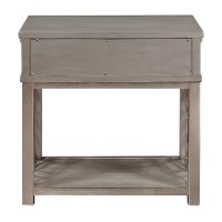 Contemporary Silver Mirrored Nightstand - Modern Eclectic-4