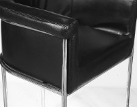 Club Style 30 Inch Faux Leather Bar Stool - Modern Eclectic-2