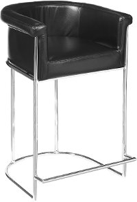 Club Style 30 Inch Faux Leather Bar Stool - Modern Eclectic-5
