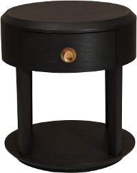 Modern Black Nightstand - Modern Eclectic-2