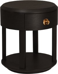 Modern Black Nightstand - Modern Eclectic-3