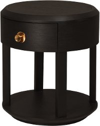 Modern Black Nightstand - Modern Eclectic-6