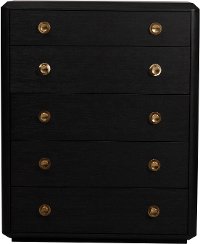 Modern Black Chest of Drawers - Modern Eclectic