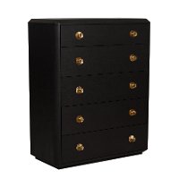 Modern Black Chest of Drawers - Modern Eclectic-4