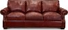 Contemporary Red Leather Sofa Bed - Marsala