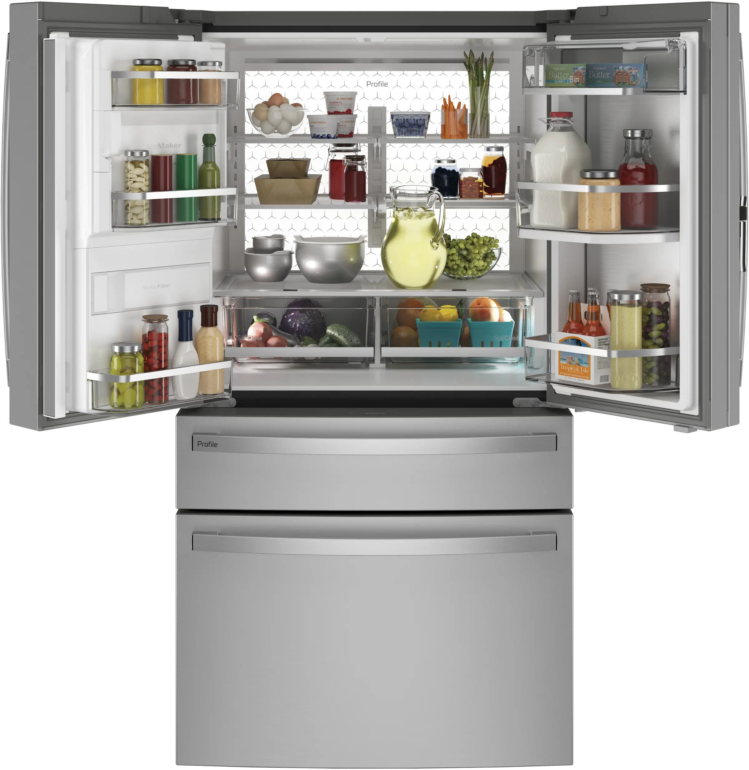 PVD28BYNFS GE Profile 27.9 cu ft French Door Refrigerator - Stainless Steel-7