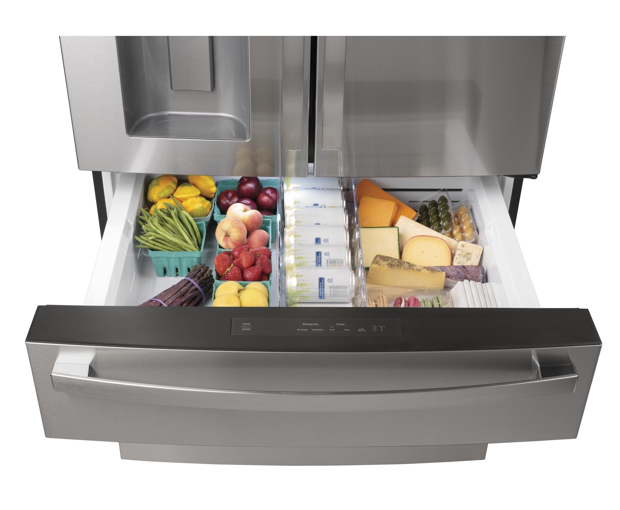 PVD28BYNFS GE Profile 27.9 cu ft French Door-in-Door Smart Refrigerator - Fingerprint Resistant Stainless Steel-5
