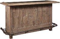 Modern Reclaimed Wood Bar - Modern Eclectic