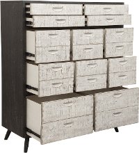 Black and White Gentlemen's Chest - Modern Eclectic-5