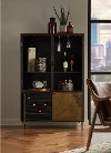 Clearance Contemporary Patina Metal Display Cabinet - Modern Eclectic