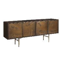 Antique Metal Dining Sideboard - Modern Eclectic-5