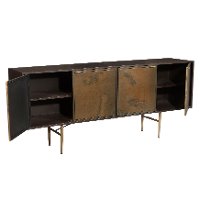 Antique Metal Dining Sideboard - Modern Eclectic-6