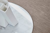 Gray and Taupe 54 Inch Round Dining Room Table - Modern Eclectic-3