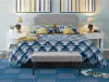 Gray Queen Upholstered Headboard and Bench Set - Modern Eclectic