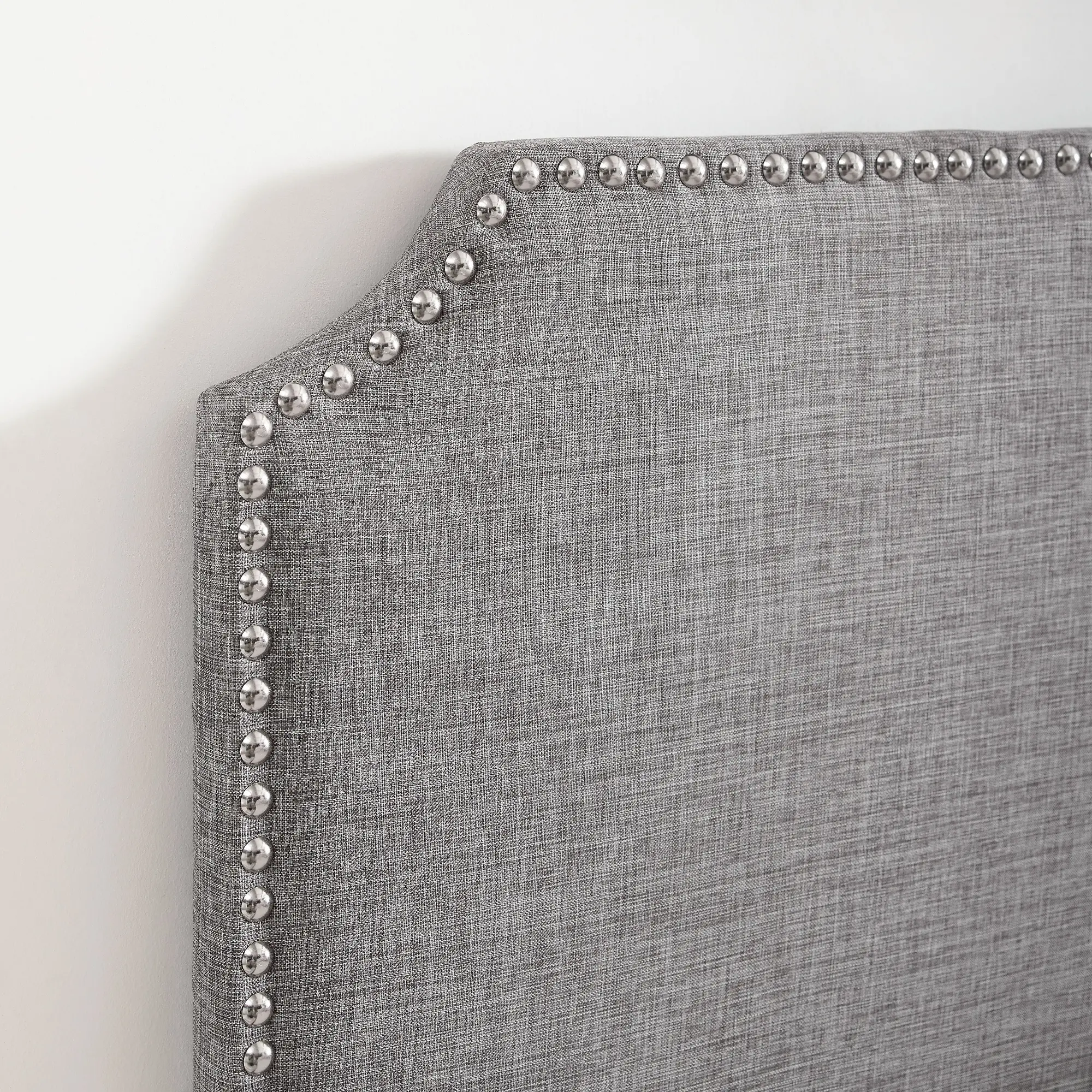 Gray Queen Upholstered Headboard and Bench Set - Modern Eclectic-6