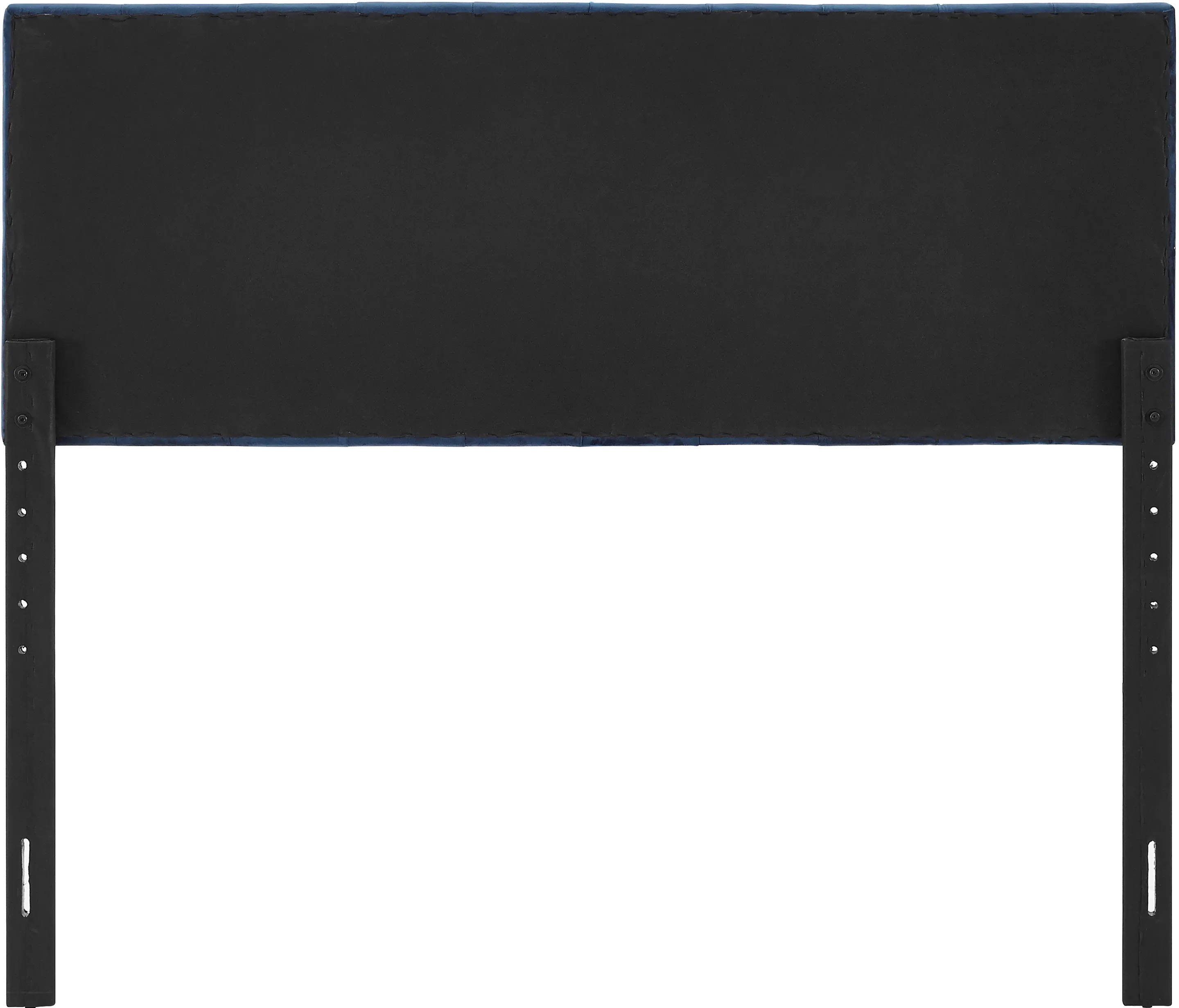 Blue Queen Upholstered Headboard and Bench Set - Modern Eclectic-8