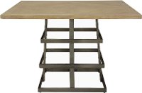 Contemporary Wood and Metal Dining Room Table - Modern Eclectic