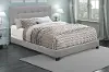 Frost Gray Queen Upholstered Bed - Modern Eclectic