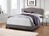 Denim Gray Queen Upholstered Bed - Modern Eclectic