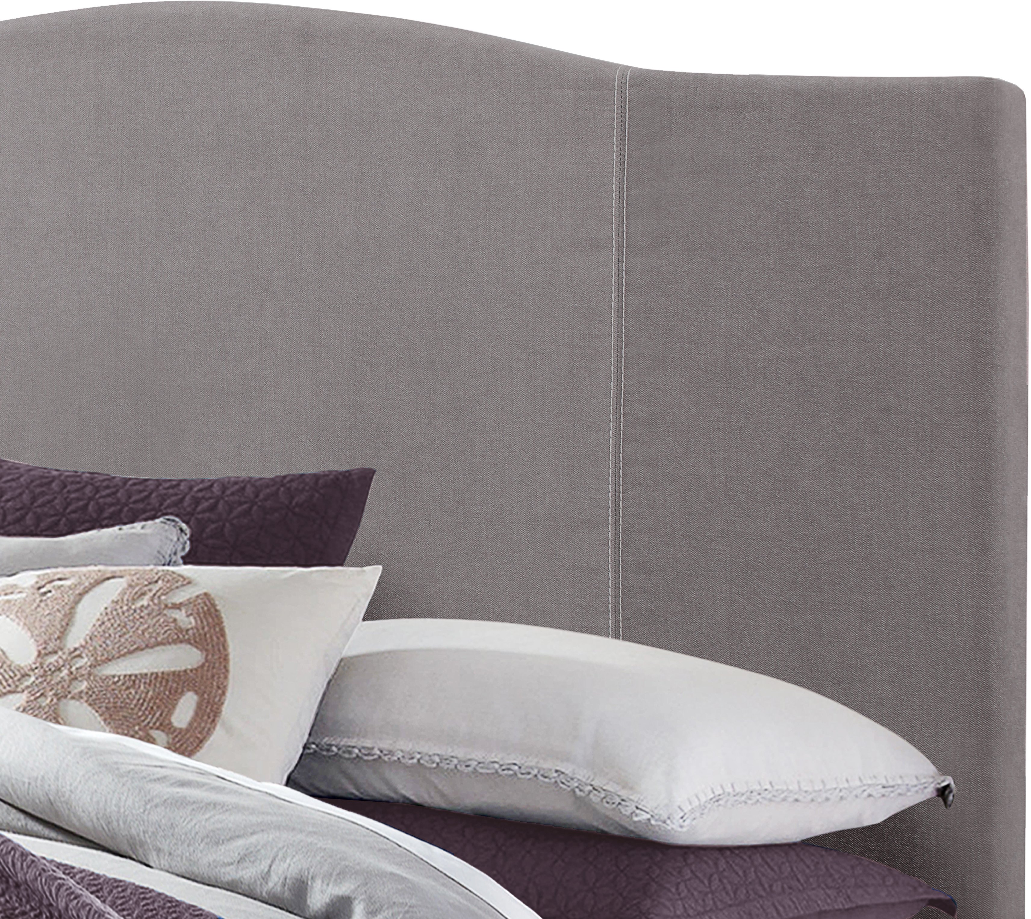 Denim Gray Queen Upholstered Bed - Modern Eclectic-2