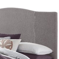 Denim Gray Queen Upholstered Bed - Modern Eclectic-2