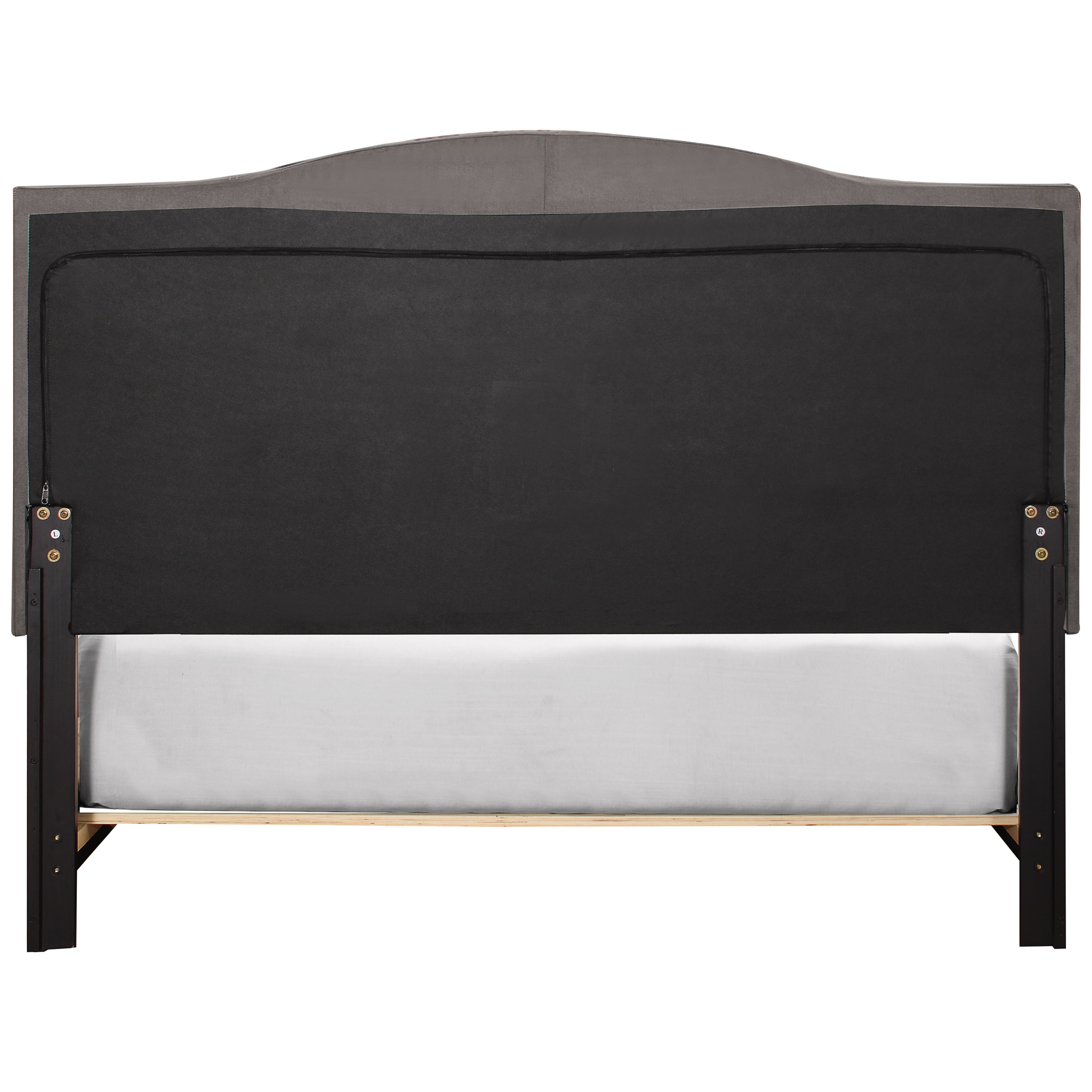 Denim Gray Queen Upholstered Bed - Modern Eclectic-3