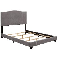 Denim Gray Queen Upholstered Bed - Modern Eclectic-4