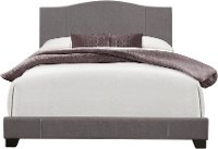 Denim Gray Queen Upholstered Bed - Modern Eclectic-5