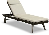 Portofino Patio Chaise Lounge wit Sunbrella Cushion - Espresso