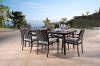 Portofino 7 Piece Patio Dining Set with Sunbrella Cushions - Espresso