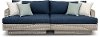 Portofino Patio Sofa with Sunbrella Fabric - Gray