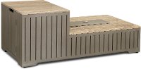 Portofino Modern Patio Fire Pit Table - Gray-2