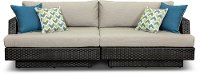 Portofino Patio Sofa with Sunbrella Fabric - Espresso