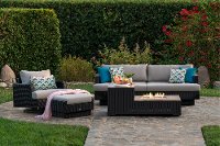 OPPECLBMPORIII-DOV Portofino Patio Motion Chair with Sunbrella Fabric - Espresso-2