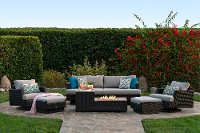 OPPECLBMPORIII-DOV Portofino Patio Motion Chair with Sunbrella Fabric - Espresso-3
