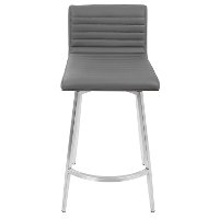 B26-MSNSW-WLGY2 Contemporary Gray Swivel Counter Height Stool (Set of 2) - Mason-2